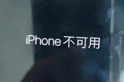 横栏镇苹果服务网点分享锁屏界面显示“iPhone 不可用”如何解决 